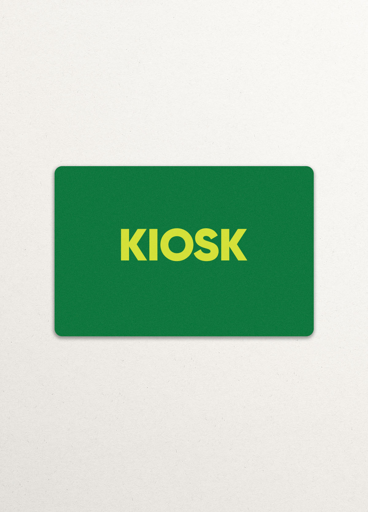 KIOSK Digital Gift Card